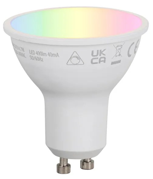 LED Foco de chão inteligente preto ajustável IP65 incl. Wifi GU10 50mm - Oneon Moderno