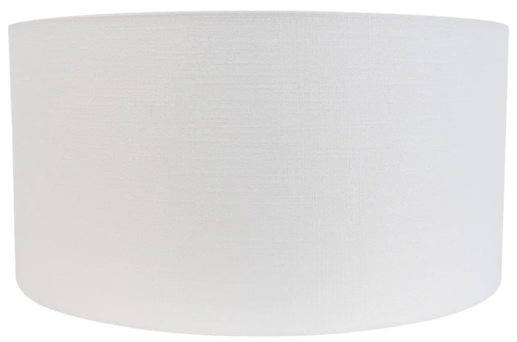 Abajur de tecido branco 50/50/25 Moderno