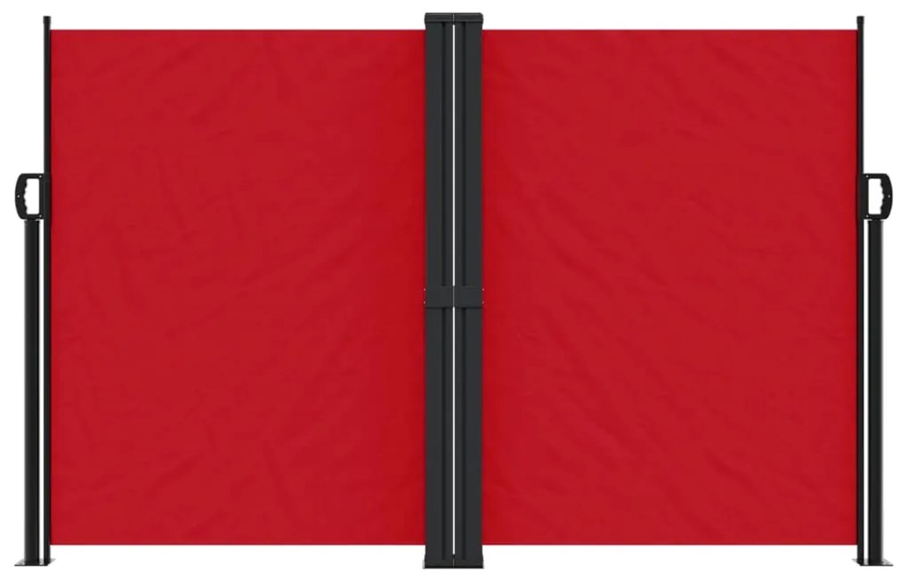 Toldo lateral retrátil 160x600 cm vermelho