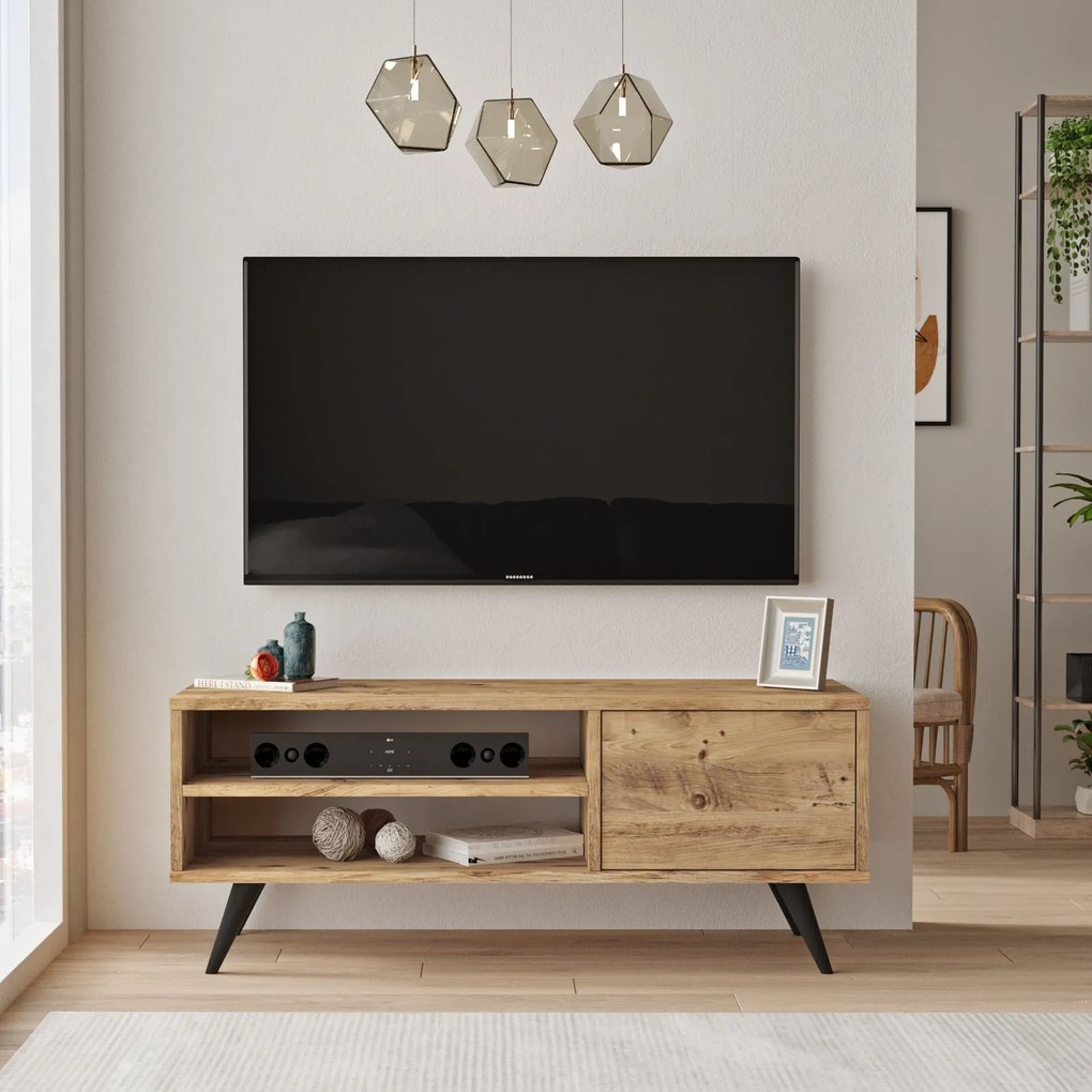 Móvel TV CD1 – Pinho Atlântico – 110 cm x 44 cm x 40 cm