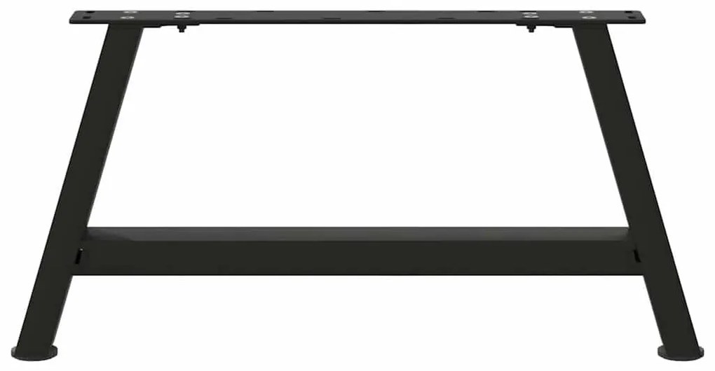 Pés para mesa de centro em formato A, 2 peças, preto, 60x(30-31) cm, a