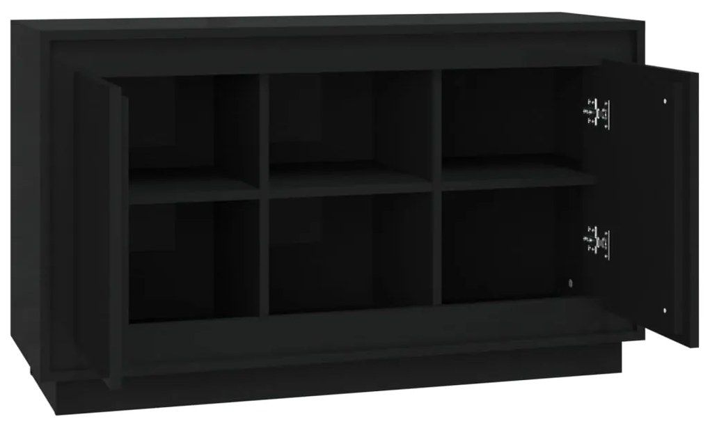 Aparador 102x35x60 cm derivados de madeira preto