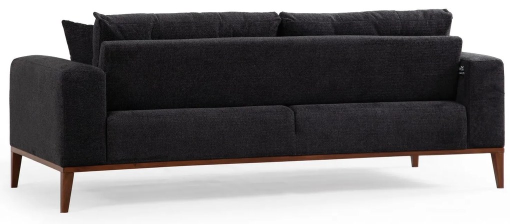 Sofá-cama de 3 Lugares Sinor – Antracite – 225x92x75 cm