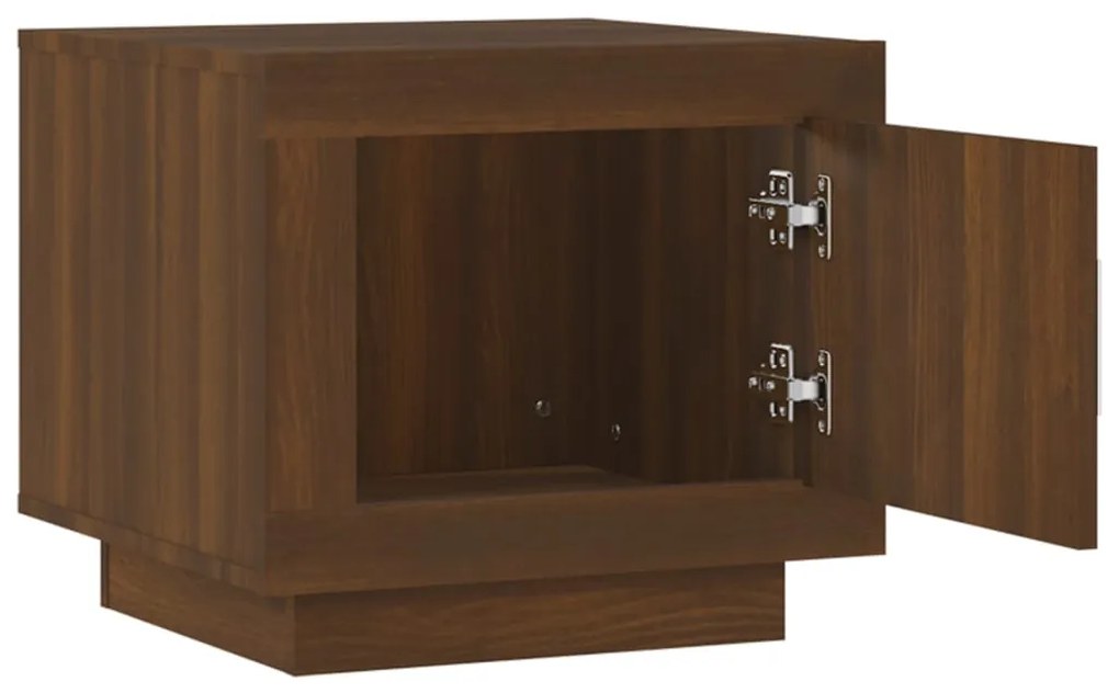 Mesa centro 51x50x45 cm derivados de madeira carvalho castanho