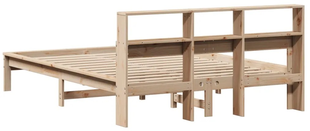 Cama sem colchão 140x190 cm madeira de pinho maciça