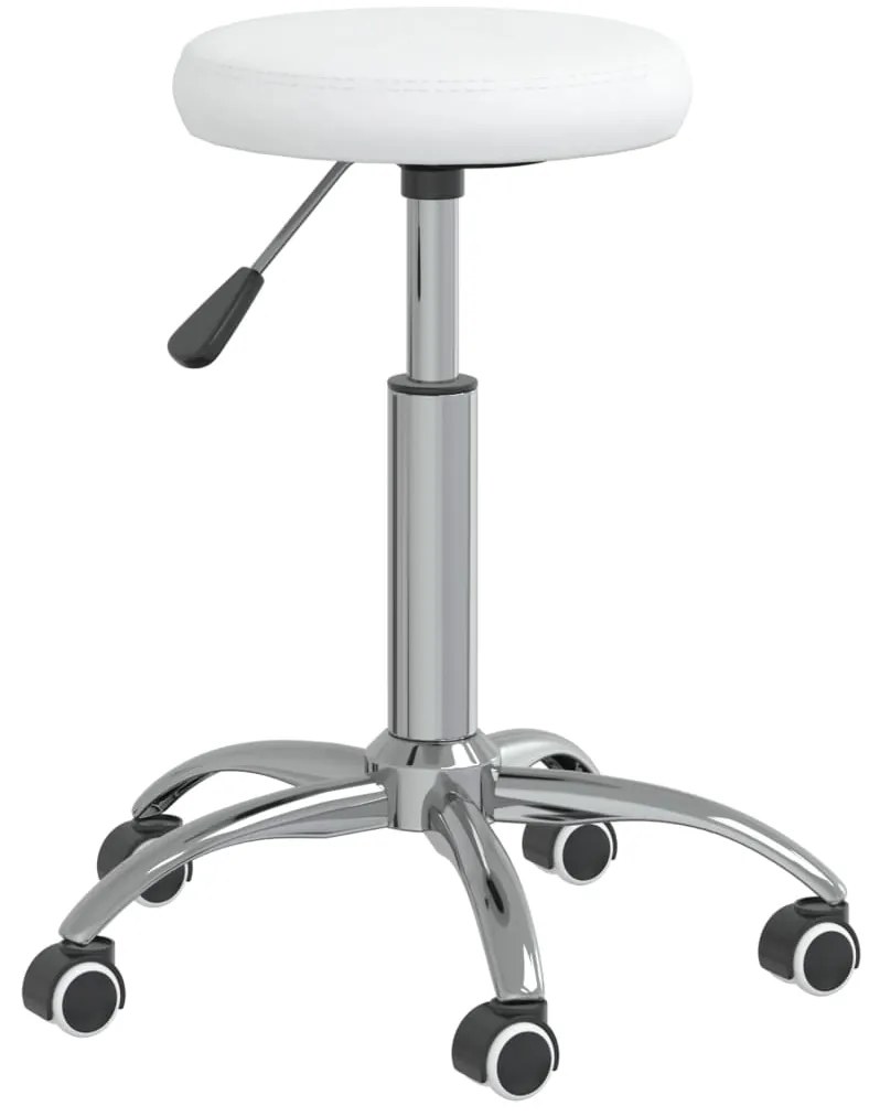 Cadeira de jantar couro artificial branco