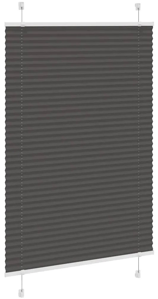 Preto Plissada Cega 100x150 cm Largura Tecido 99,4 cm Poliéster