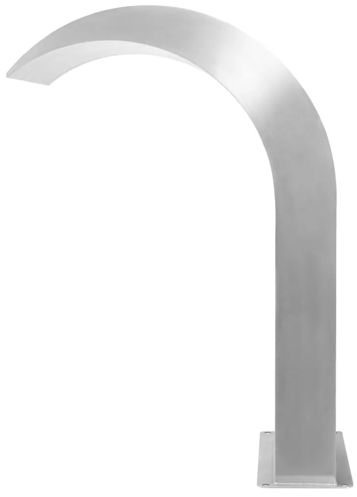 Fonte para piscina aço inoxidável 45x30x65 cm prateado