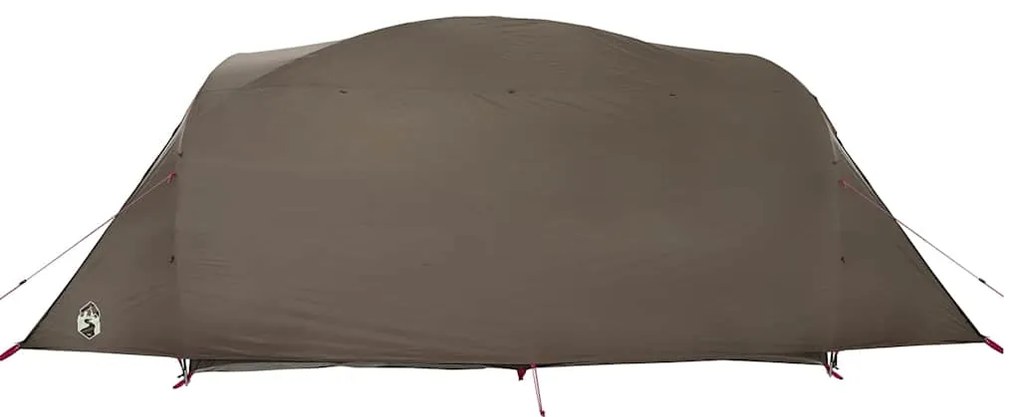Tenda familiar túnel para 6 pessoas impermeável castanho