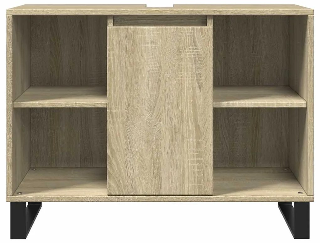 Armário p/ casa banho 80x33x60cm deriv. madeira carvalho sonoma
