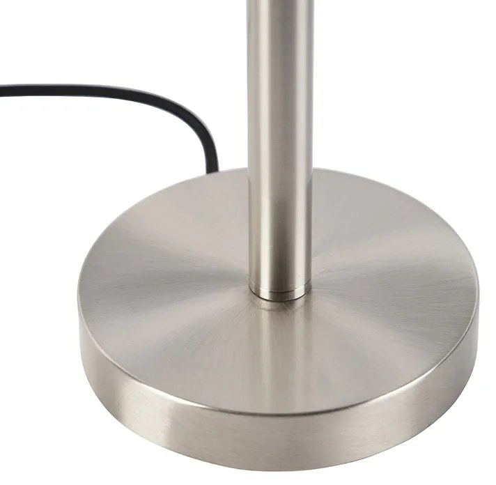 Candeeiro de mesa moderno em aço sem abajur - Simplo