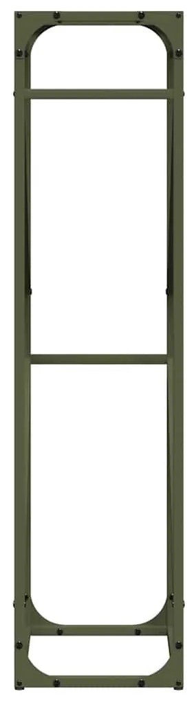 Suporte para lenha aço laminado a frio verde azeitona