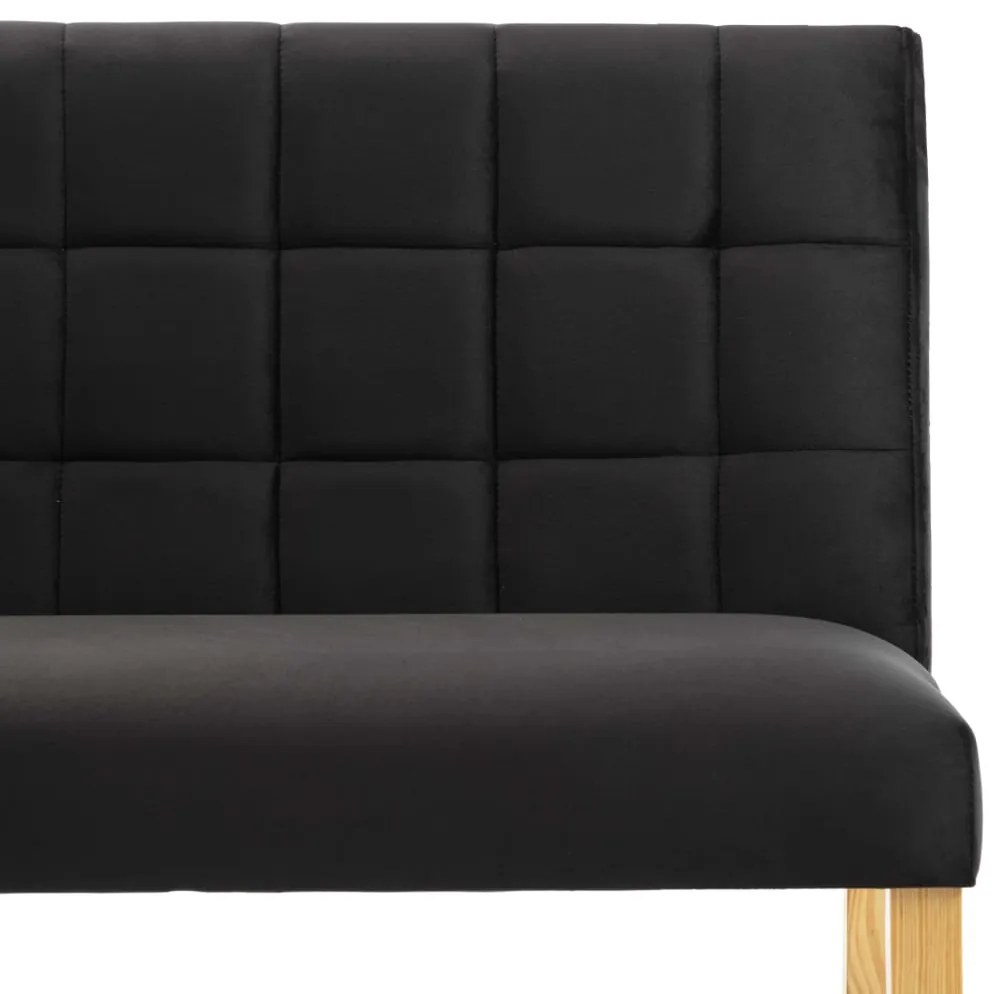 Banco 140 cm veludo preto