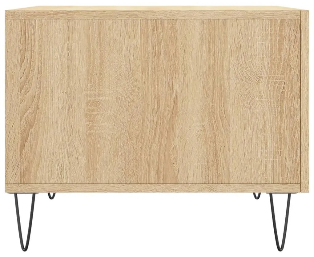 Mesa de centro 50x50x40 cm derivados de madeira carvalho sonoma