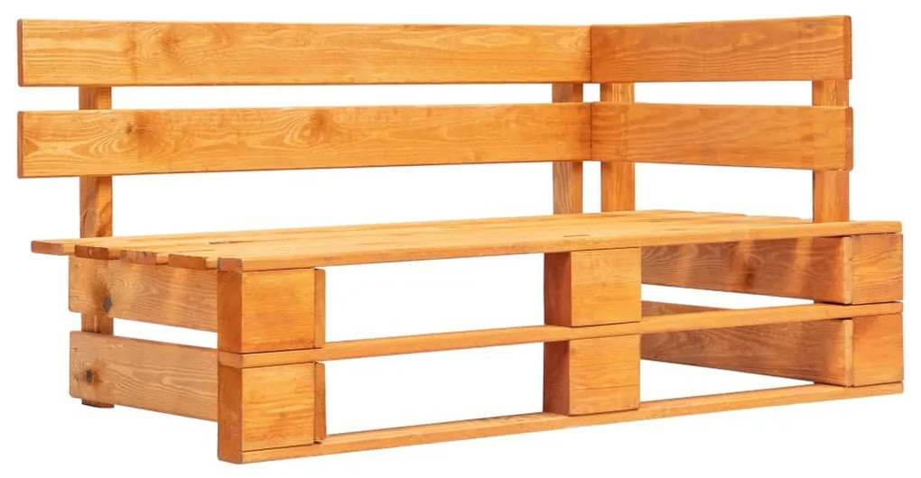 4 pcs conjunto lounge paletes pinho impregnado castanho mel