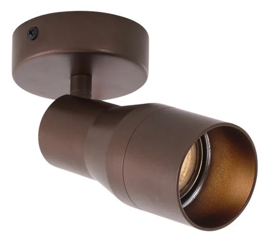 Foco de teto moderno bronze escuro GU10 50mm redondo - Stanley