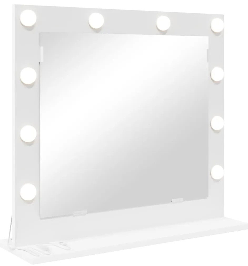 Espelho de Maquilhagem com Luzes LED Branco 60x55x18 cm