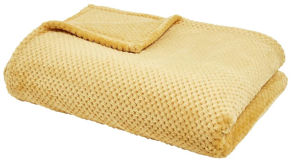 Mantas Today  Plaid XL #1 Honey 150/200 Polyester TODAY Essential Ocre