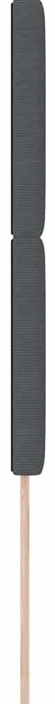 Cabeceira LED vidaXL Cinza Escuro 100 cm em Tecido Corduroy