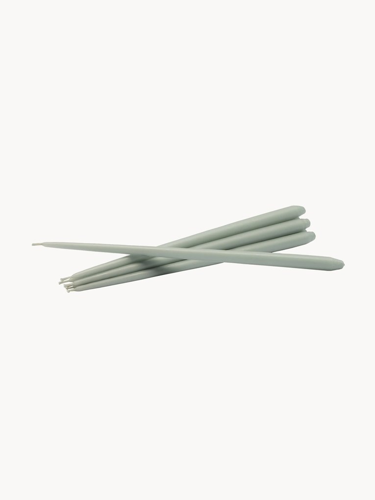 Velas finas compridas Stoff Nagel, conjunto de 6