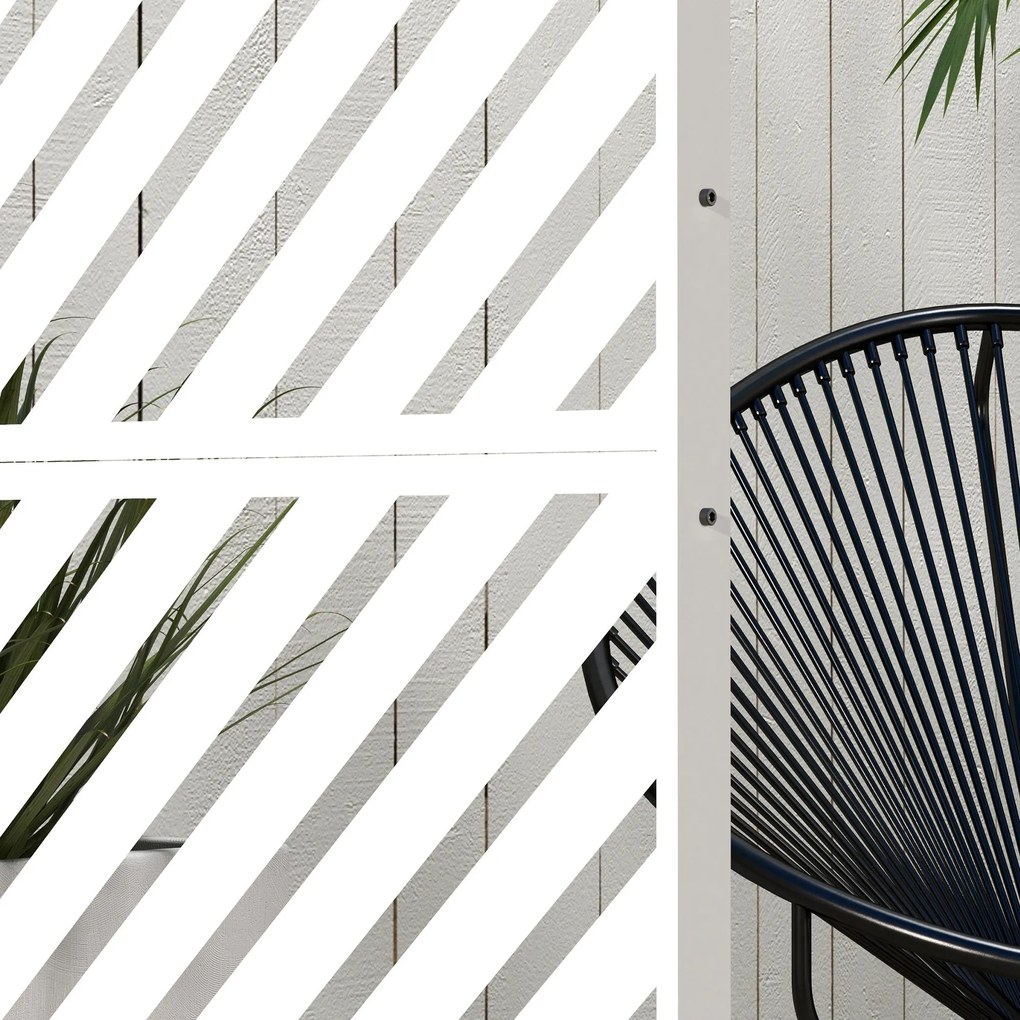 Biombo de Exterior Separador de Ambientes com 3 Peças com Padrão de Li
