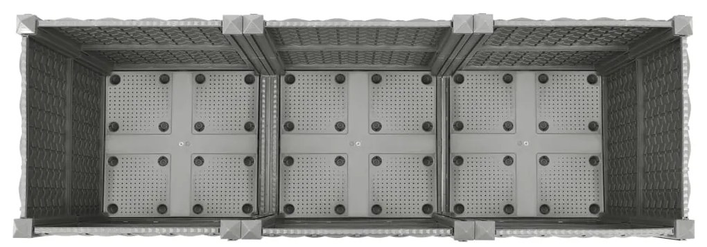 Canteiro elevado 120x40x38 cm polipropileno
