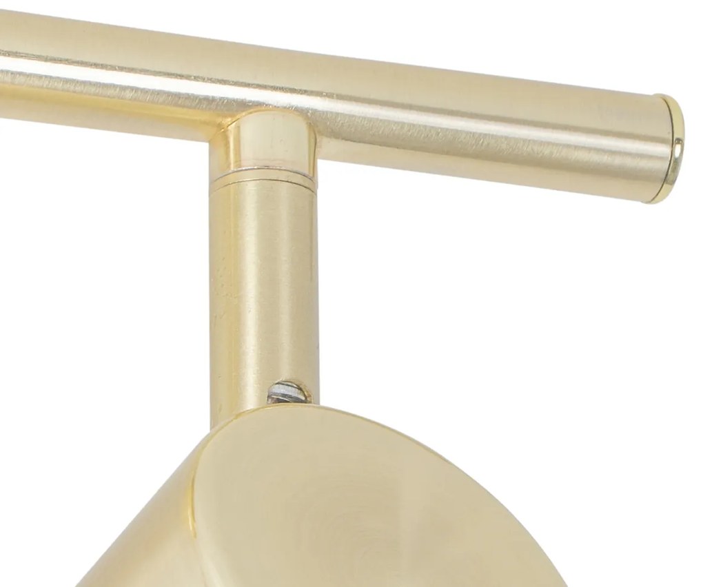 LED Foco de teto inteligente ajustável em latão com 2 GU10 Wi-Fi - Jeana Moderno