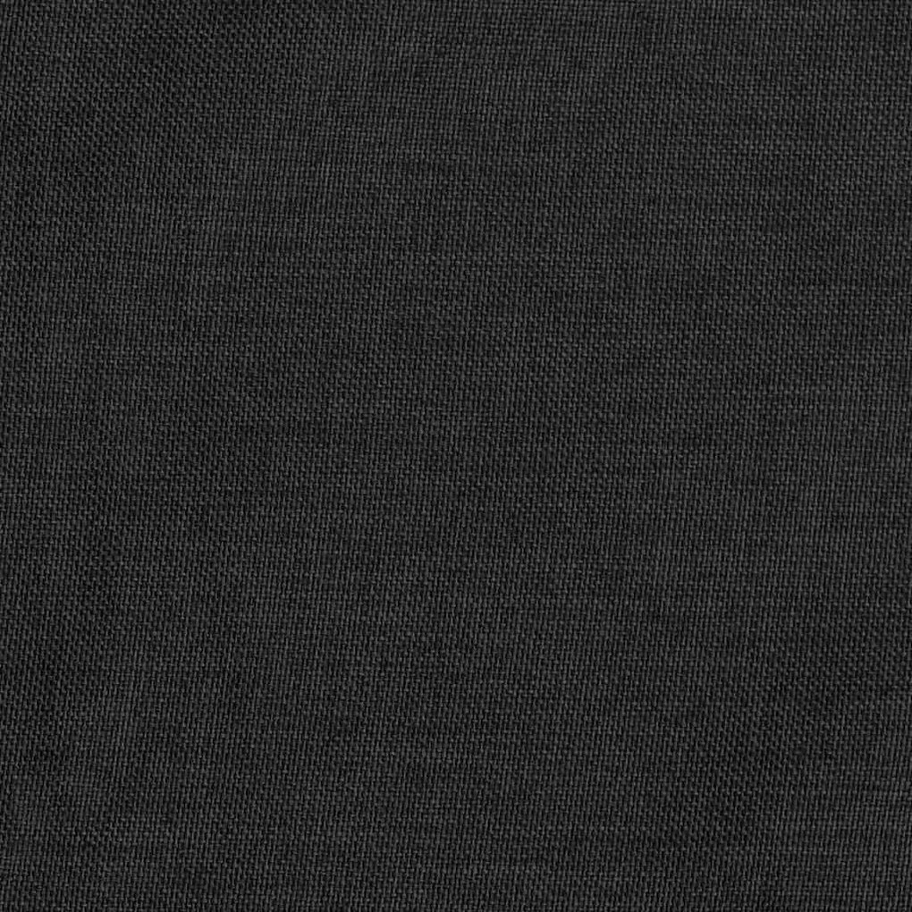 Cortinas opacas aspeto linho + ganchos 2pcs 140x245cm antracite
