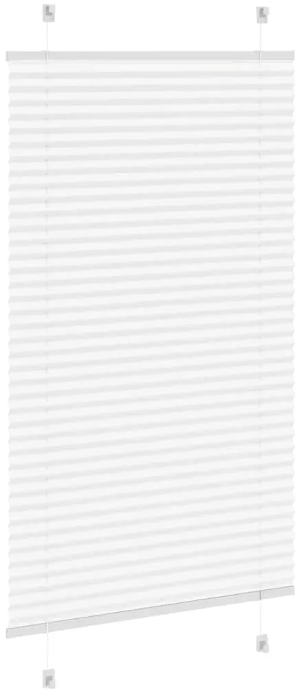 Branco Plissada Cega 70x100 cm Largura Tecido 69,4 cm Poliéster