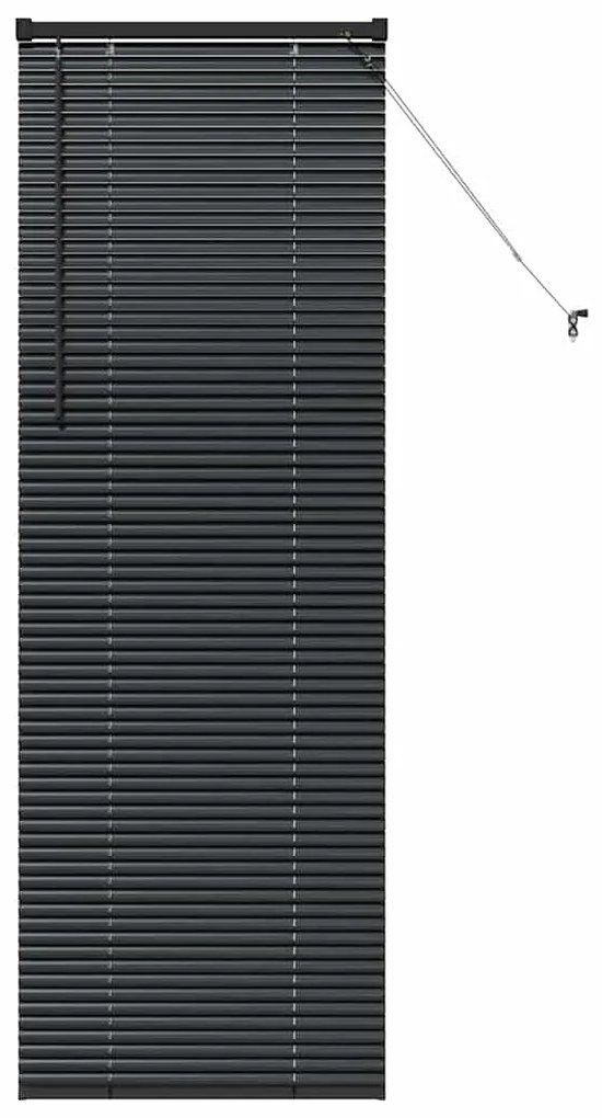 Persiana de Janela com cortinas Outros Manual Preto 80 x 130 cm Alumín