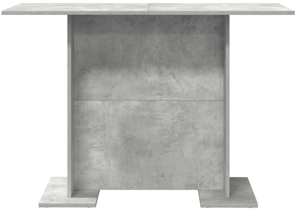 Mesa de jantar vidaXL Cinza Concreto 110x60x75 cm Madeira engenheirada