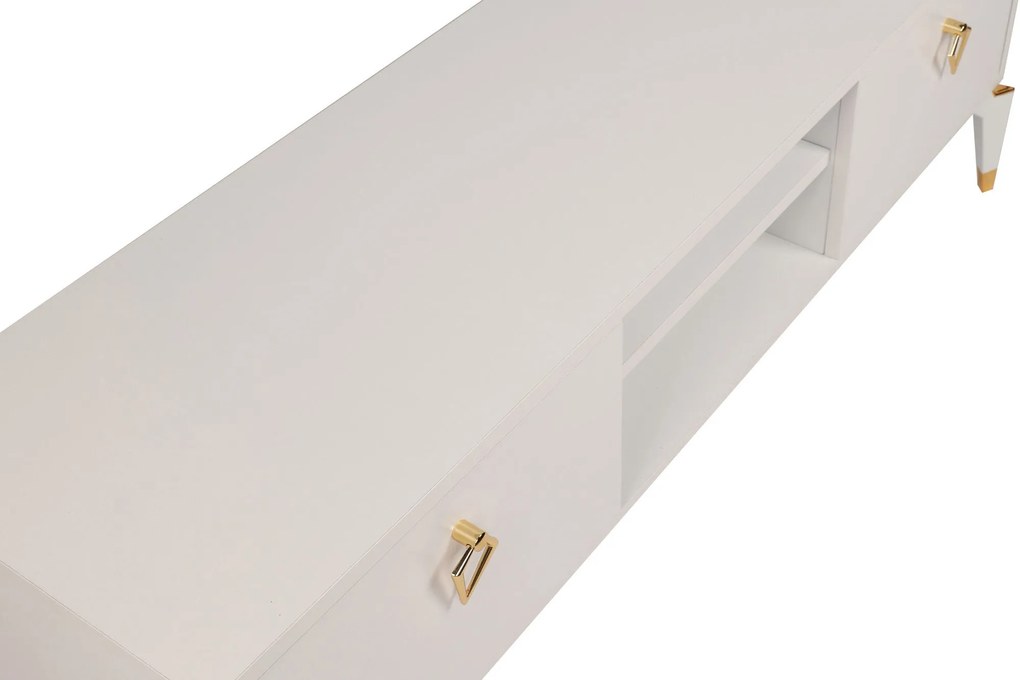 Móvel TV Posh – Branco – 143x47x40 cm