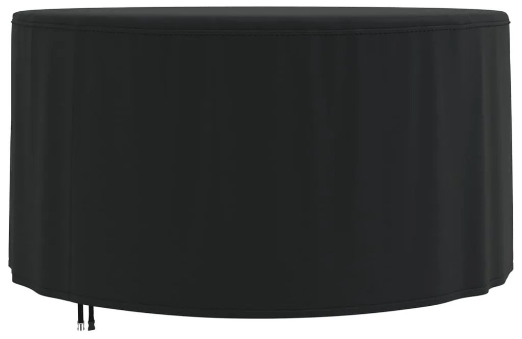 vidaXL Capa para mobiliário de jardim Ø 157x71 cm 420D oxford preto