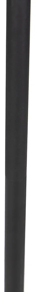 LED Candeeiro de pé exterior inteligente preto com Wi-Fi A60 - Virginia Moderno