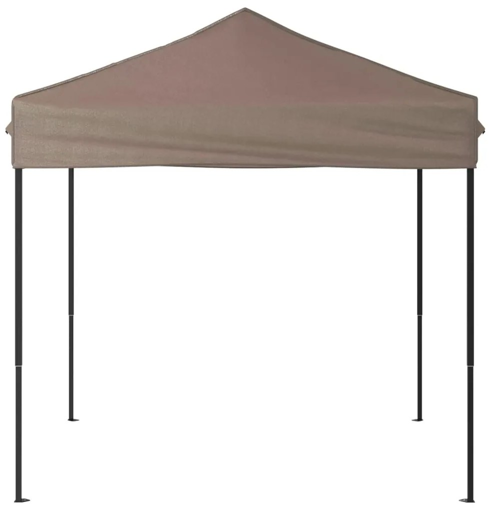 Tenda para festas dobrável 2x2 m cinzento-acastanhado