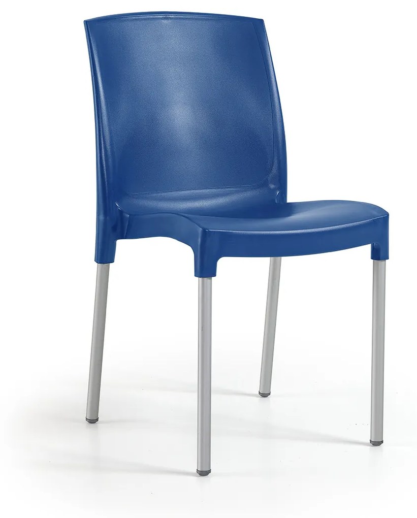 Cadeira Jenny Azul Riga – Polipropileno – conjunto com 4 unidades