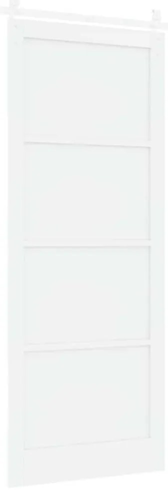 Porta Deslizante vidaXL com Conjunto de Ferragens Branca 93x232 cm de