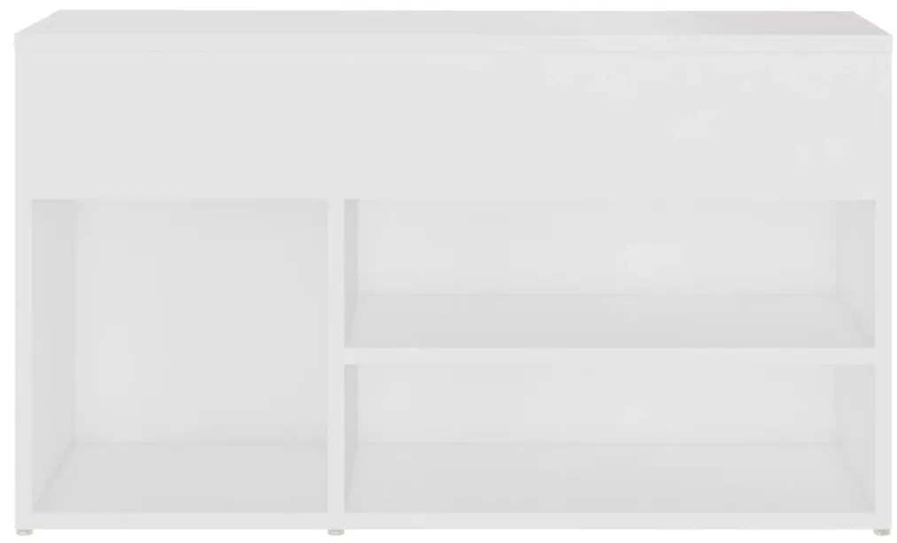 Banco sapateira 80x30x45 cm derivados de madeira branco