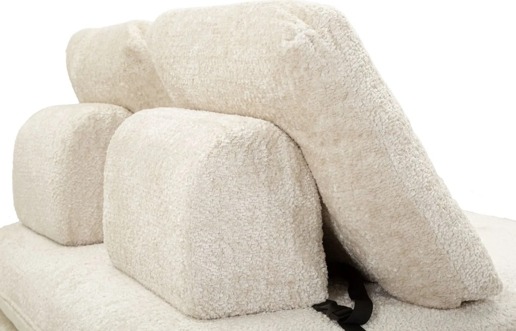 SOFÁ/CAMA FASTER 150X100X80 CM (COMPRIMIDO - TAMANHO DA CAMA 213X150X18 CM) BRANCO