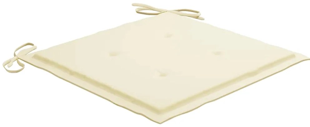 Cadeiras de jardim dobráveis 8 pcs c/ almofadões acácia maciça