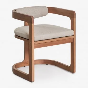 Pack De 4 Cadeiras De Jantar Em Madeira De Eucalipto Selira Castanho Eucalipto - Sklum