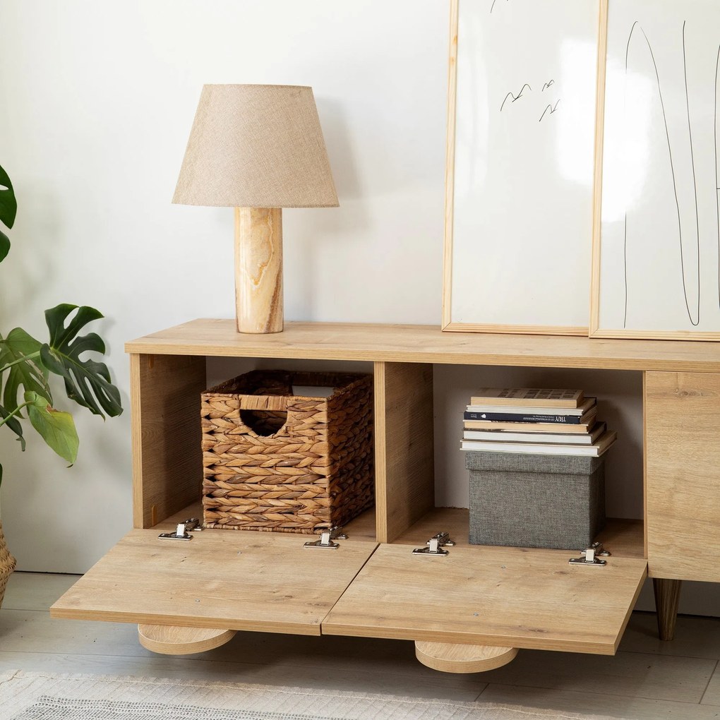 ****
Móvel TV New Line – Carvalho – 180 cm x 50 cm x 35 cm
**