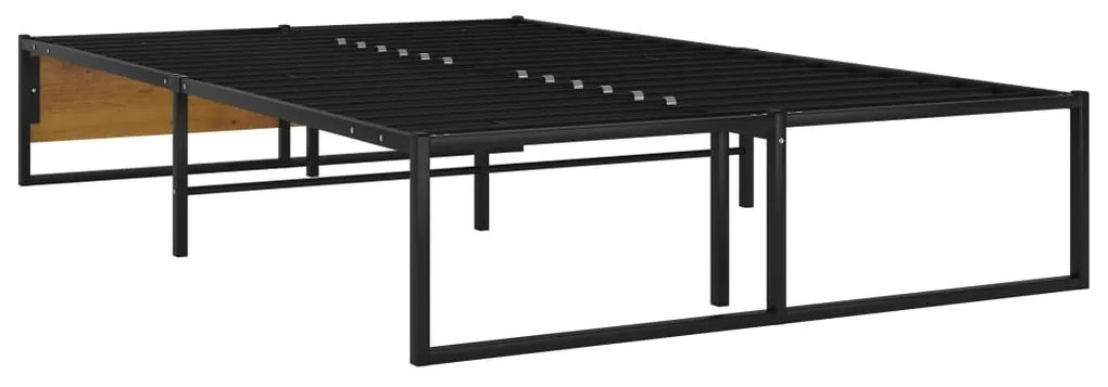 Estrutura de cama 120x200 cm metal preto