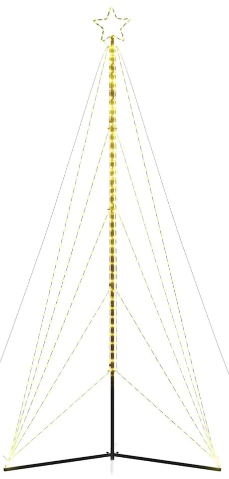 LED Árvore de Natal 615 LEDs Branco Quente 404,5 cm