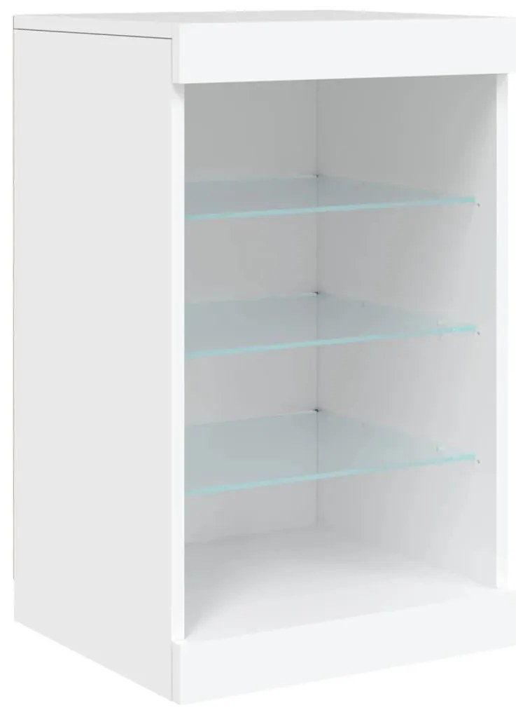 Aparador com luzes LED 41x37x67 cm branco