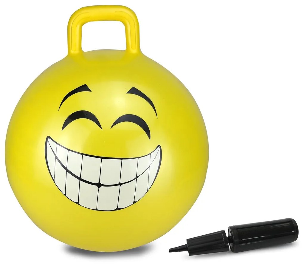 Bola saltitante Smile amarelo 450mm