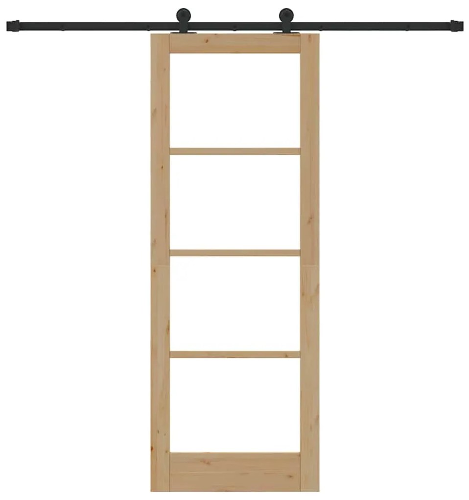 Porta Deslizante vidaXL com Conjunto de Ferragens 'ORKDAL'78x211 cm