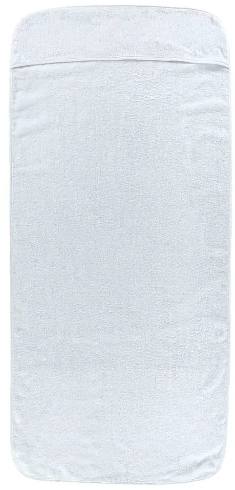 Toalhas de praia 6 pcs 60x135 cm tecido 400 GSM branco