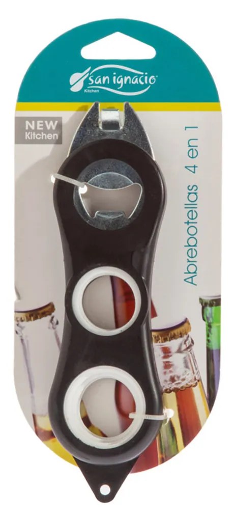 Saca Rolhas 4 em 1 Plástico