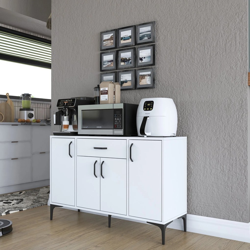 Armário Multiusos JE136 – Branco – 120x78,6x40 cm